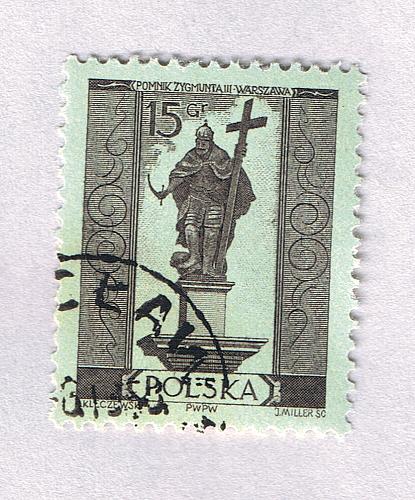 Rwanda Used King with cross grey 15 (BP87414)