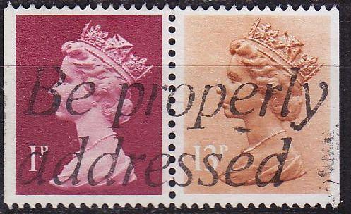 ENGLAND GREAT BRITAIN [Zdr] W105 CD ( O/used ) Machin se-tenant
