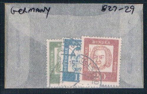 Germany 827-29 Used Portraits 1961 CV 1.30 (G0262)