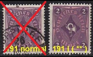 GERMANY REICH [1921] MiNr 0191 I ( **/mnh )