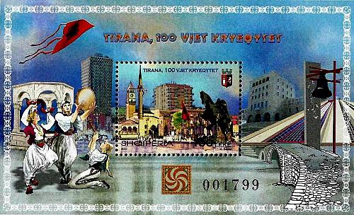 Albania Stamps 2020. Tirana, 100 years Capital City. Block MNH