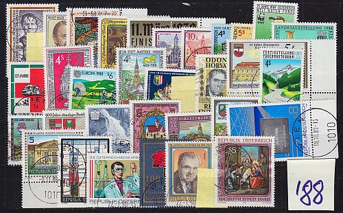&Ouml;STERREICH AUSTRIA [1988] Jahr ex ( O/used ) [01] fast komplett