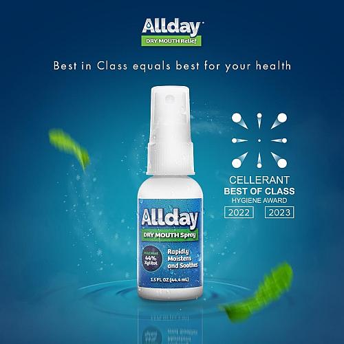 Allday Dry Mouth Spray - Maximum Strength Xylitol Fast Acting Non-Acidic Pack...