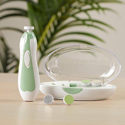 haakaa Baby Nail File Electric Baby Nail Care Set with LED Light Baby Nail Cl...