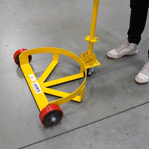BISupply 55 Gallon Drum Dolly 1pk - 1200 lb Capacity Oil Barrel Drum Roller C...