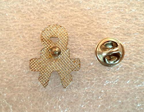 S.O.S. SOS Boy Scouts Blue Ribbon. Official original Rare Lapel Pin, Badge