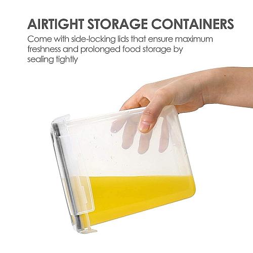 Airtight Food Storage Containers with Lids Vtopmart 24 pcs Plastic Kitchen an...