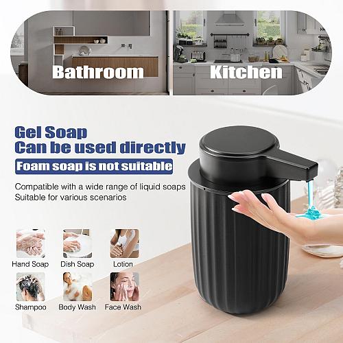 Automatic Soap Dispenser Liquid for Kitchen 9 OZ Touchless Plastic Black 3-Le...
