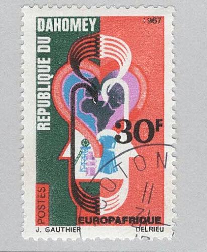 Dahomey Map MNH (BP93005)