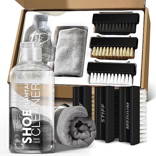OLAMTAI Shoe Cleaner Kit for Sneaker Cleaning Kit Sneaker 10Oz with 3 Brush &...