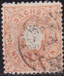 GERMANY Sachsen [1863] MiNr 0015 ( O/used ) [02]