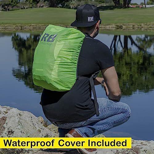 riderbag Reflective Motorcycle Backpack 35L Lightweight Water-Resistant Daypa...