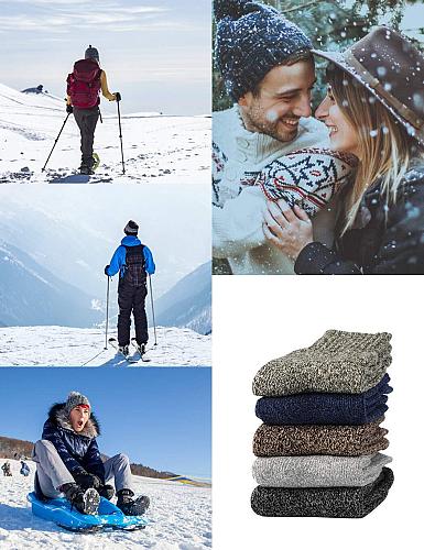 Jeasona Wool Socks for Women Warm Winter Thermal Thick Socks Gifts for Women ...