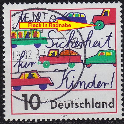GERMANY BUND [1997] MiNr 1954 F6B ( O/used ) [06] Plattenfehler