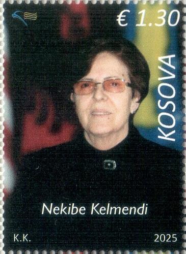 Kosovo Stamps 2025. Prominent personalities: Nekibe Kelmendi. Set MNH