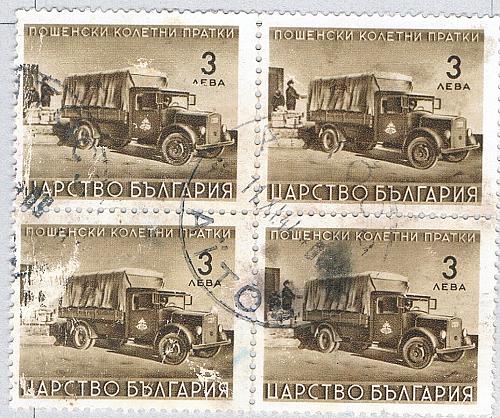 Bulgaria Q3 Used Blk 4 Post Car 1941 CV 1.00 (BP83806)