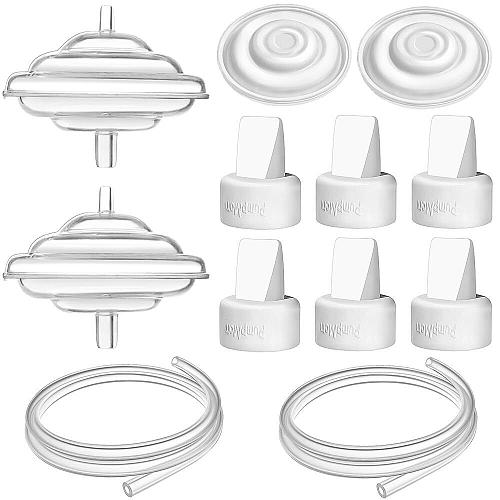 PumpMom-us Breast Pump Parts for Spectra Replace Duckbill Valves Tubes Backfl...