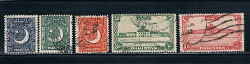 Pakistan 47-49;36;50 Used Cat Val 9.00 (P0033)