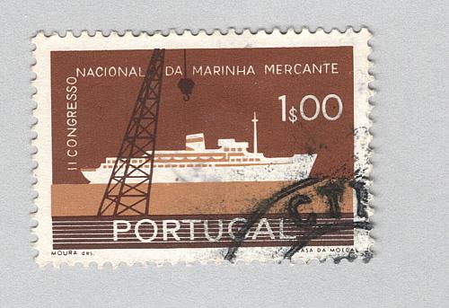 Portugal Used Ship brown $1.00 (BP88610)