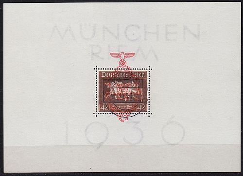GERMANY REICH [1935] MiNr 0649 Block 10 ( O/used ) [01] Pferde