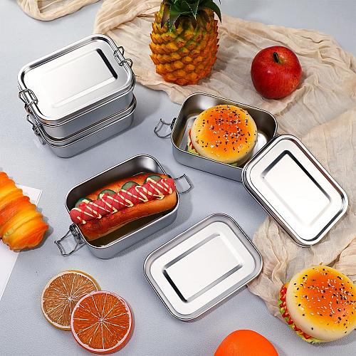 Umigy 4 Pcs Stainless Steel Bento Box Metal Lunch Box Food Storage Containers...