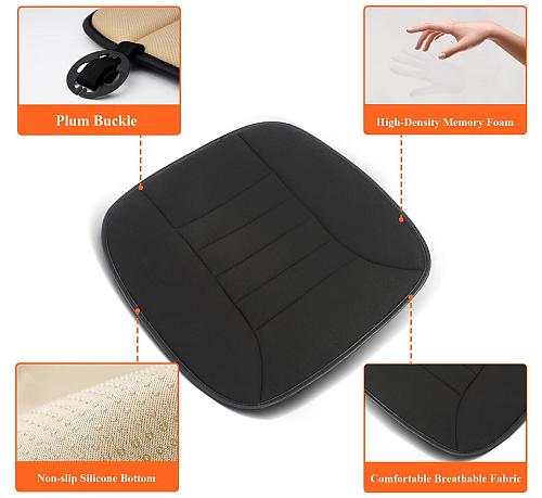 kingphenix Car Seat Cushion with 1.2inch Comfort Memory Foam Seat Cushion for...