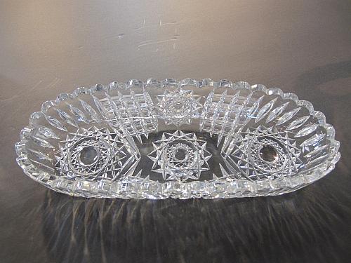 ABP Crystal Cut Glass celery signed Libbey