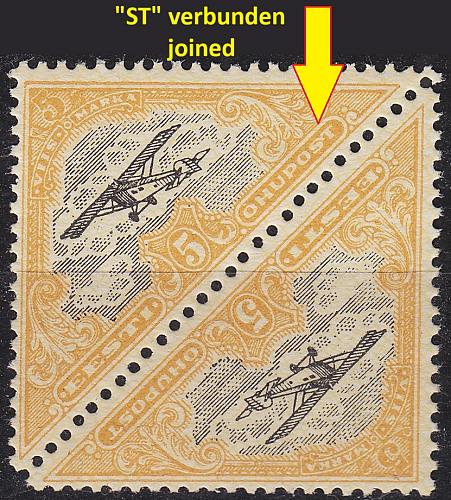 ESTLAND ESTONIA [1924] MiNr 0048 E1 ( **/mnh ) [01] Plattenfehler