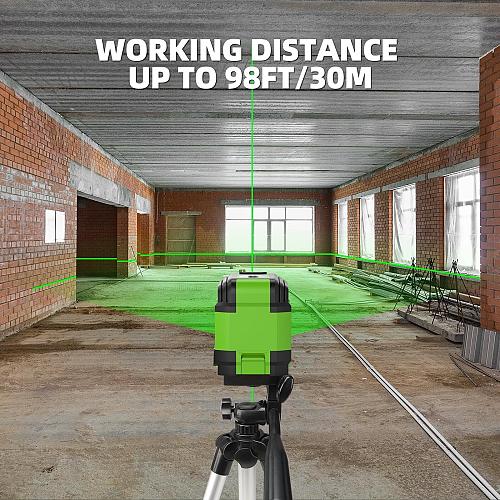 Laser Level with Tripod HUEPAR 98Ft Self Leveling Laser Level Green Line Lase...