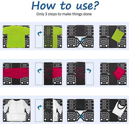 BoxLegend V3 Shirt Folding Board t Shirts Clothes Folder Durable Plastic Laun...