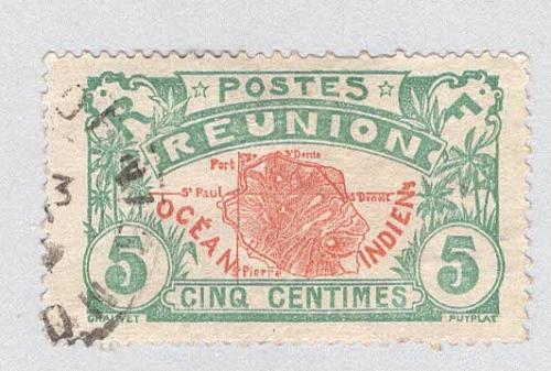 Reunion 63 Map of Reunion Used 2 (BP96021)