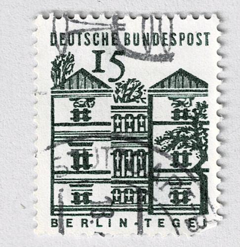 Germany Building green 15 Used (BP91133)