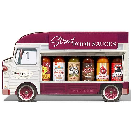Thoughtfully Gourmet Street Food Sauces Hot Sauce and BBQ Gift Set Flavors Di...