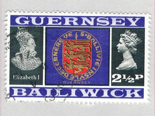 Guernsey 45 Used Arms of Guernsey 1971 (BP66512)
