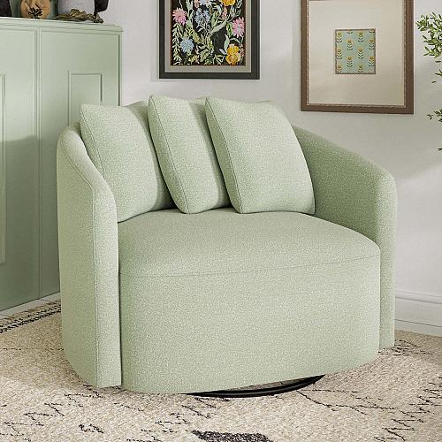 Beautiful Drew Chair by Drew Barrymore Sage Boucle