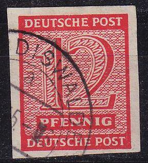 GERMANY Alliiert SBZ [West-Sachsen] MiNr 0119 X ( O/used )