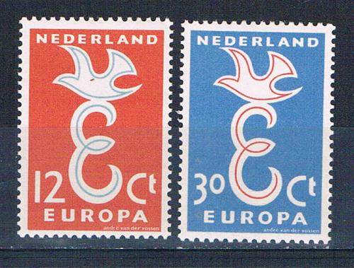 Netherlands 375-76 Unused set Europa 1958 CV 2.50 (N0688)