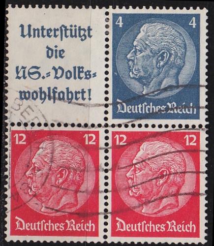 GERMANY REICH [Zdr] W068 ( O/used ) [02] 4er