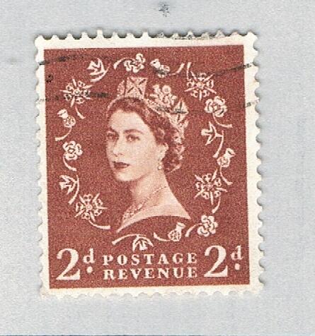 Great Britain QEII brown 2d (AP136719)