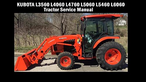 KUBOTA L3560 L4060 L4760 L6060 WORKSHOP SERVICE MANUAL -800pg for Tractor Repair