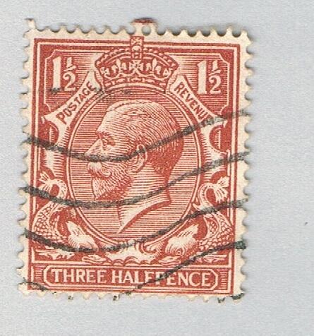 Great Britain 161b Used King George V 1912 CV 17.50 (BP71717)