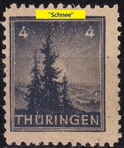 GERMANY Alliiert SBZ [Th&uuml;ringen] MiNr 0093 AX I ( **/mnh ) Plattenfehler