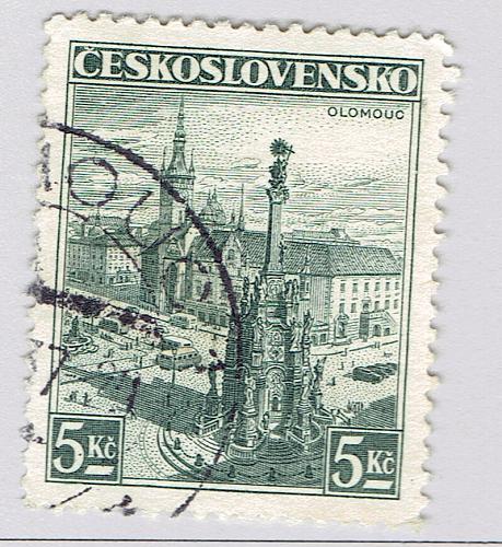 Czechoslovakia 225 Town Square at Olomouc 1936 Used (BP92816)