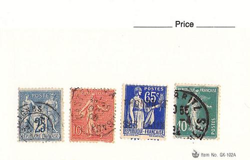 France 4 different of 4 total stamps included (SC0_266)