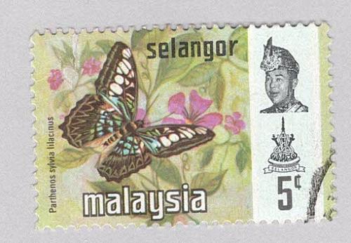 Malaysia Selangor 130 Butterflies Used 1 (BP98318)