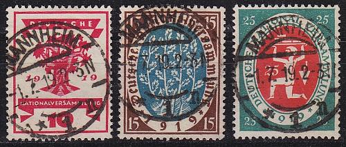 GERMANY REICH [1919] MiNr 0107 ex ( O/used ) [01] Ersttag-O