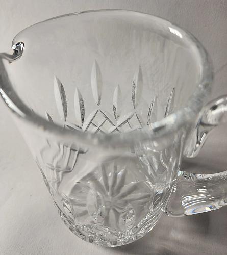 Signed Waterford Hand Cut crystal Lismore pitcher Irish Crystal