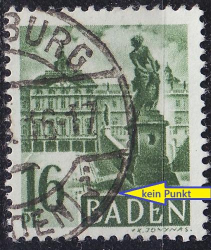 GERMANY Alliiert Franz. Zone [Baden] MiNr 0006 yv III ( O/used ) [02]