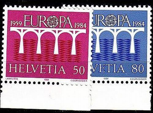 SCHWEIZ SWITZERLAND [1984] MiNr 1270-71 ( **/mnh ) CEPT