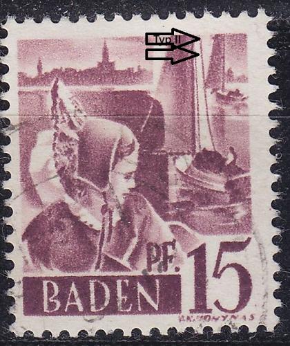 GERMANY Alliiert Franz. Zone [Baden] MiNr 0005 yv II ( O/used ) [01]